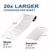 33ft x9.5in Ultra-Long LED Light Sheet Roll, 480W 24V 3000K Warm White Dimmable Flexible Cuttable Backlight Panel Board for Translucent Onyx, Quartz Stone Countertop & Architectural Backlit Wall view 2