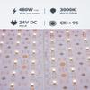 33ft x9.5in Ultra-Long LED Light Sheet Roll, 480W 24V 3000K Warm White Dimmable Flexible Cuttable Backlight Panel Board for Translucent Onyx, Quartz Stone Countertop & Architectural Backlit Wall view 4