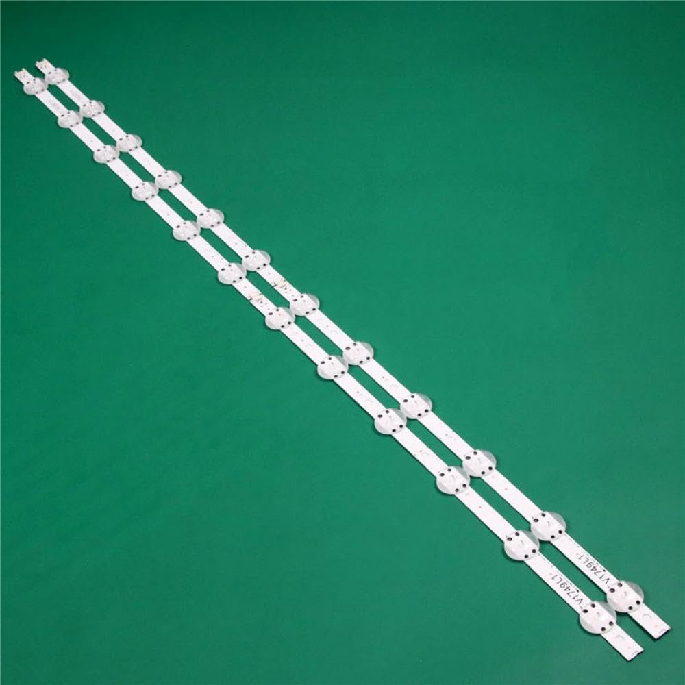 WKCHYVLO LED Backlight Strip Replacement Compatible with 49UJ670V-ZD 49UJ670V-TD 49UJ670Y-TD LED TV Illumination Part V1749L1 2862A(2Set-8 Piece)
