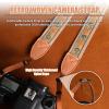 YXLYFDLY Soft Camera Strap for Photographers, Embroidery Camera Neck Strap with Leather Ring, Strong Stitching(Style2) view 2