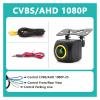 180 Degree 4K AHD 1080 Gold Fisheye Lens High-Definition Waterproof Reverse Image Compatible with Installing A Monitor(AHD 1080) view 2
