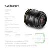 Compatible for Canon EOS-M 50mm F1.1 APS-C Manual Focus Lens for Mirrorless Cameras E X M4/3 Mount(E) view 3