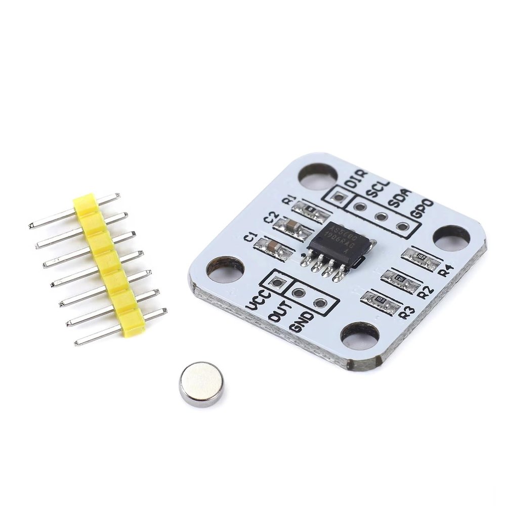 1pcs AS5600 Magnetic Encoder Magnetic Induction Angle Measurement Sensor Module 12bit high Precision
