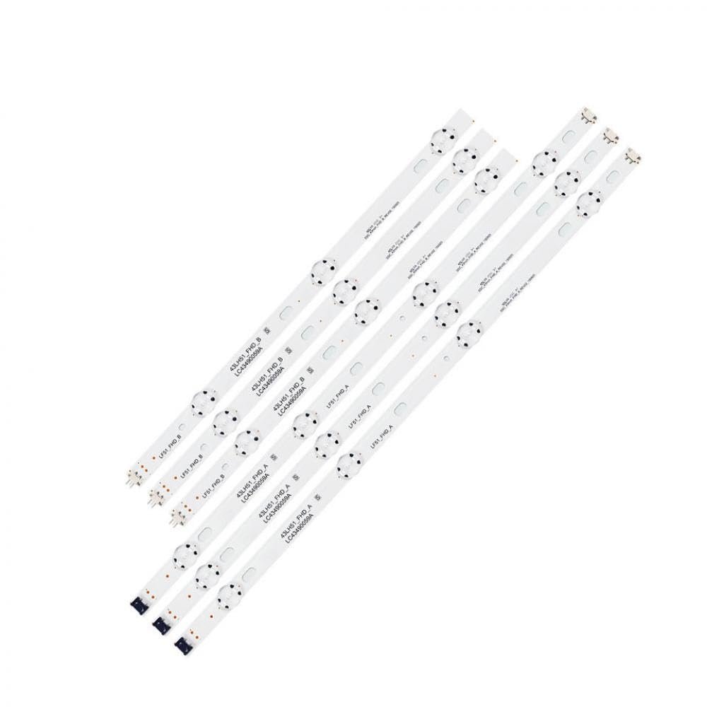 WKCHYVLO LED Strip Compatible with 6916L-0962A 6916L-0962B 43LF510V LF51_FHD_A LF51_FHD_B LGE_WICOP_FHD 43 Inch Models(1 Set)