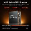 GEEKOM [2026 Edition] Mini PC AI A7 MAX with AMD Ryzen 9 7940HS 16GB DDR5(Not LPDDR) & 1TB SSD(Expandable) Desktop Mini Computers for Creation,Radeon 780M Graphics 4 Modes|Premium Support|USB4|8K|SD view 4
