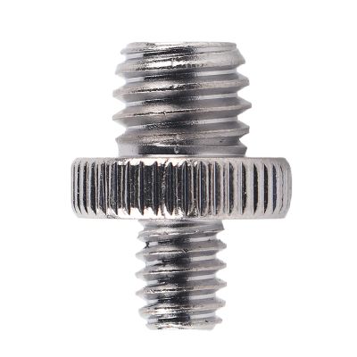 1/4 to 3/8 Male Threaded Screw Adapter Durable Metal Camera Tripod Stand Accessory for DSLR SLR Photography Silver 1pc
