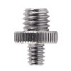 1/4 to 3/8 Male Threaded Screw Adapter Durable Metal Camera Tripod Stand Accessory for DSLR SLR Photography Silver 1pc view 1
