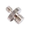 1/4 to 3/8 Male Threaded Screw Adapter Durable Metal Camera Tripod Stand Accessory for DSLR SLR Photography Silver 1pc view 3