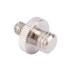 1/4 to 3/8 Male Threaded Screw Adapter Durable Metal Camera Tripod Stand Accessory for DSLR SLR Photography Silver 1pc view 4