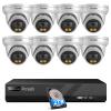 PANOOB PoE Security Camera System, 8Pcs 5MP Wired IP Cameras with Audio, Smart Color Night Vision & AI Person Vehicle Detection, Remote Access, 8 Channel 4K NVR with 2TB HDD, PD93BA0808-5MD-1 view 1