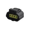 1/5/10/20/50 Sets 4 Pin Automotive Water Proof Electrical Black Female Connector for 90980-10711/184046-1/DJ70417Y-1.8-21(1 Set 4p Female) view 1
