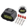 1/5/10/20/50 Sets 4 Pin Automotive Water Proof Electrical Black Female Connector for 90980-10711/184046-1/DJ70417Y-1.8-21(1 Set 4p Female) view 2