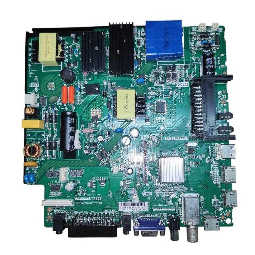 TP.S506.PC821 Three in One TV Motherboard 1920x1080 110v-130v 600ma 108w2 48.5TV(Blue Transformer)