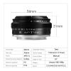 Compatible for Sony E Mount 25mm F2 APS-C Lens for a6400 Mirrorless Cameras(M4/3) view 2