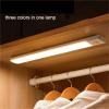 MVIVDUY 1pcs LED Night Light Motion Sensor 10-60CM USB Rechargeable 3-Color for Cabinet Bedroom(Tricolor DIMMER_0.1M) view 3
