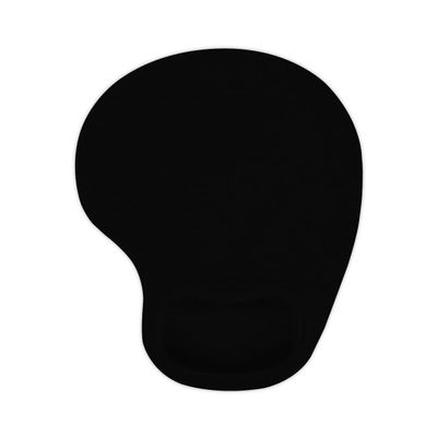 AKAISOED Custom Photo Mouse Pad with Wrist Support Personalized Ergonomic Mousepads with Wrist Rest Personalized Anti-Slip Rubber Base, Pureblack-Rubber Base