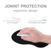 AKAISOED Custom Photo Mouse Pad with Wrist Support Personalized Ergonomic Mousepads with Wrist Rest Personalized Anti-Slip Rubber Base, Pureblack-Rubber Base view 3