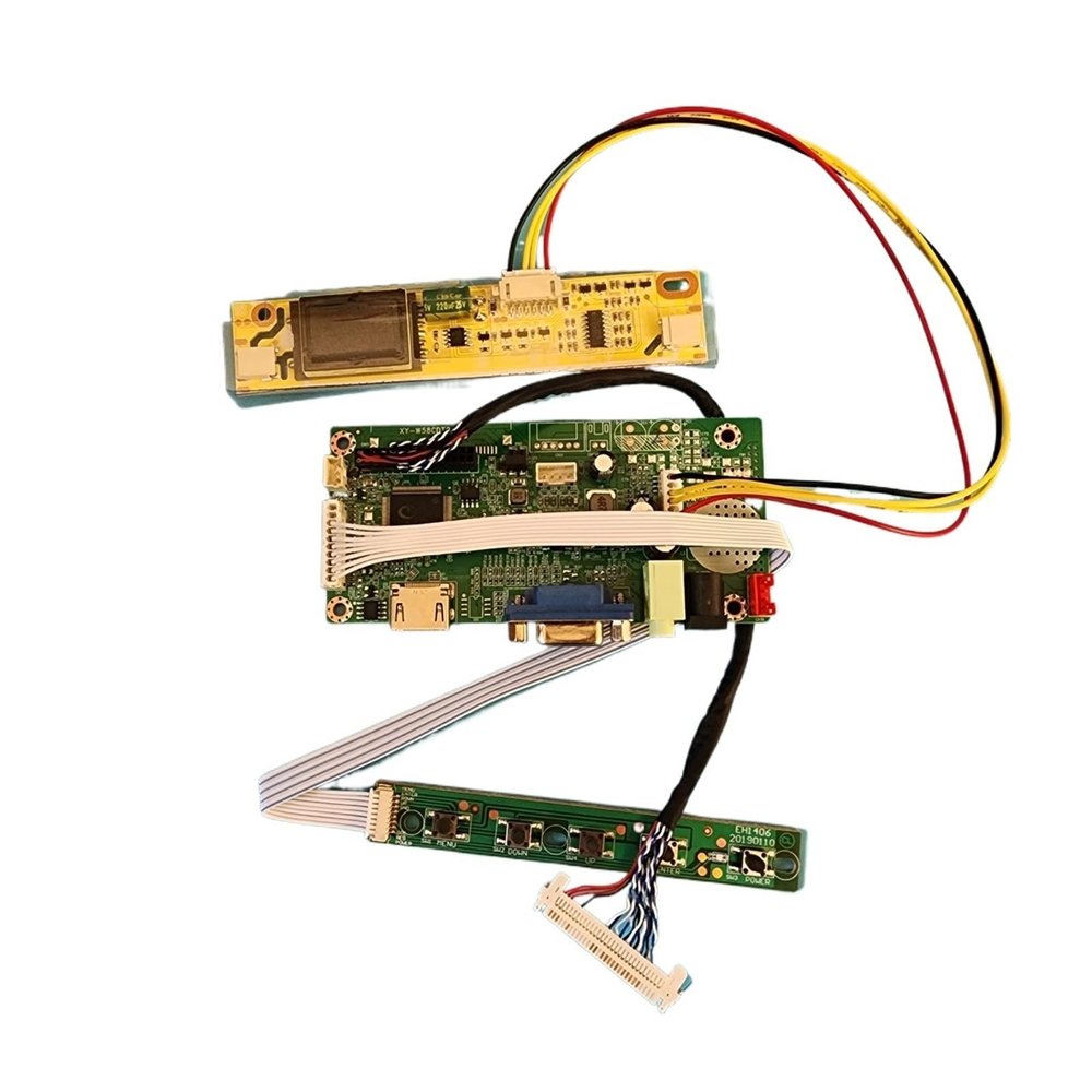 Compatible For LTM185AT01 M185XW01 Control Drive Board LVDS 30Pin 1366 * 768 LCD Screen Motherboard Modifying HDMI Displays 2CCFL(M185XW01 V4)