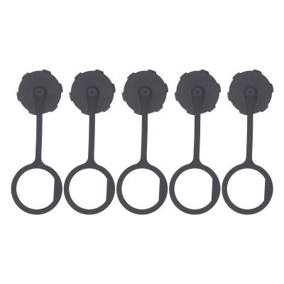 ANKROYU USB Connector Dust Cover 5Pcs Plastic Female Cap with TPU Chain Tape for USB2.0 USB3.0 Type C Micro USB Snap On Suitable for Mechanical Equipment Outdoor Lamps IOT Devices
