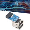 ADDn Card 2 Port 9PIN Female to .0 Connector Reader PC Motherboard Expansion Adapter Computer Accessories view 2