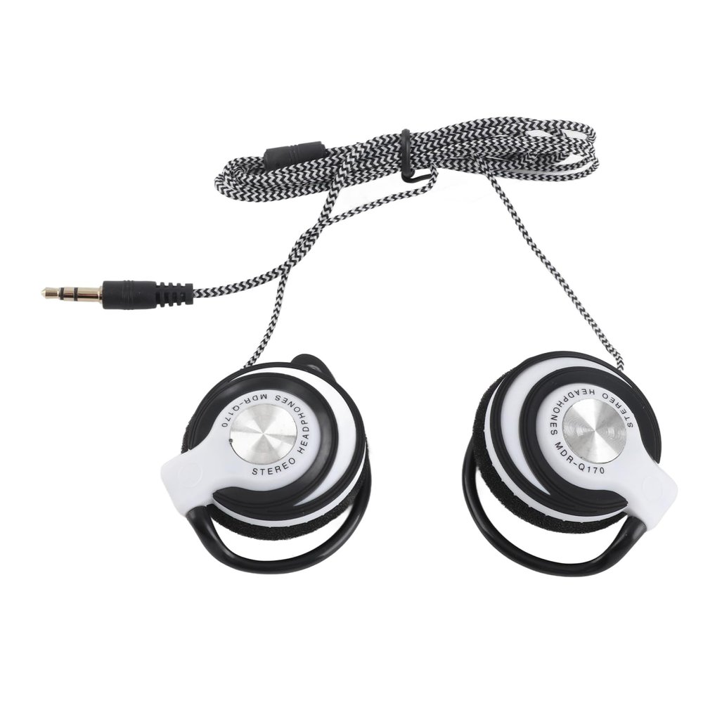 Aoresac Wired Ear Hook Gaming Headset with Powerful Bass, Lightweight Design, Shocking Sound, Comfortable Ear Pads for Smartphone Tablet PC Laptop Desktop (White)