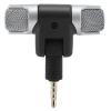 SUNGOOYUE Mini Stereo Microphone, Black ABS, Dual Channel Recording, 3.5mm Gold Plated LShape Plug, Lightweight 11g, for Mobile Phones, Tablets, Laptops (4 Poles) view 2