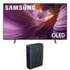 Samsung 65-Inch Class OLED 4K S85F Series, Vision AI Smart TV Object Tracking Sound Lite w/Dolby Atmos, NQ4 AI Gen2 Processor, Contour Design Bundle with an Austere 5S-PS4-US1 4-Outlet Power (2025) view 1