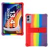 AKNICI Case for DOOGEE Tab G6 Max/TABWEE T60 Pro/TECLAST T65 Plus/TECLAST T65/ OSCAL PAD 200 Tablet 13.4 Inch, Soft Silicone Heavy Protective Cover with Adjustable Kickstand, Rainbow view 1