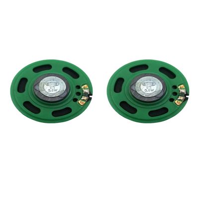 ProTechTrader 2 Pack 2in (50mm) Loud Speaker - 8 ohm 2 Watt Nominal Max Power Output Plastic 2 inch (5cm) (2pk)