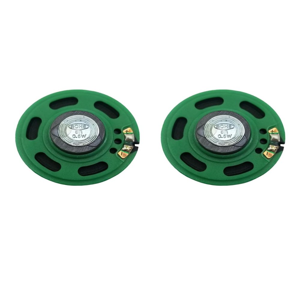 ProTechTrader 2 Pack 2in (50mm) Loud Speaker - 8 ohm 2 Watt Nominal Max Power Output Plastic 2 inch (5cm) (2pk)