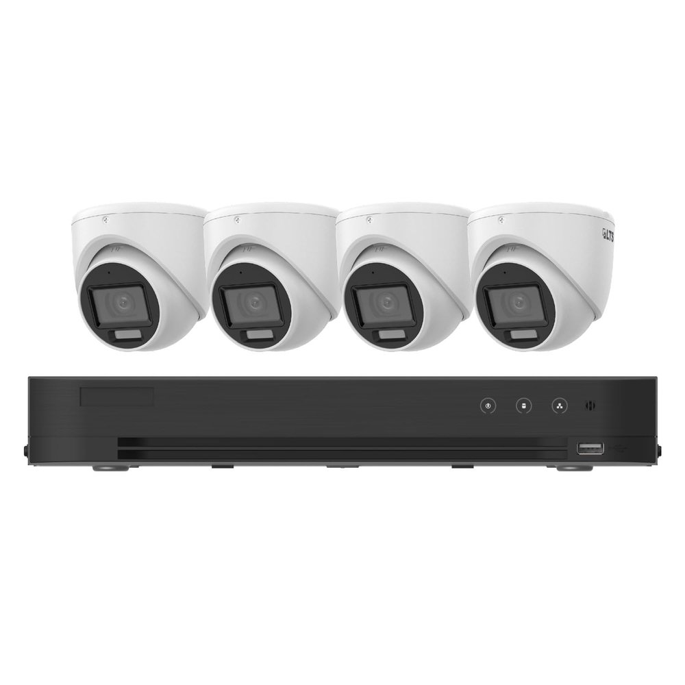 KIT-PVD4C42-2TB, Four 2 MP TVI Cameras(CMHT2122-28LF) and 4-Channel DVR(LTD8304D-ET) with 2 TB Hard Drive