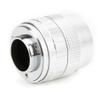 Tbest 50mm F1 4 C Mount Lens Manual Fixed Focus Large Aperture Camera for Fuji Mirrorless Cameras Metal Optical Glass Black Silver (Silver) view 3