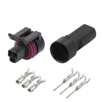 1/2/5/10/20 Sets 3 Pin 12110192 12065287 12078090 Water Proof Automotive Oil Fuel Pressure Plug 0441004(5 Sets Male Female)