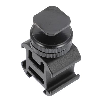 Uonlytech Camera Hot Shoe Mount Adapter with Tripod Screw for Light Stand Professional Three-Headed Extension Bracket for Flash Microphone LED Light Anti-Loose Wear-Resistant Coating