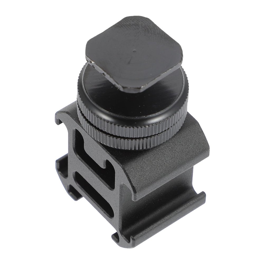 Uonlytech Camera Hot Shoe Mount Adapter with Tripod Screw for Light Stand Professional Three-Headed Extension Bracket for Flash Microphone LED Light Anti-Loose Wear-Resistant Coating