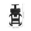 Uonlytech Camera Hot Shoe Mount Adapter with Tripod Screw for Light Stand Professional Three-Headed Extension Bracket for Flash Microphone LED Light Anti-Loose Wear-Resistant Coating view 4