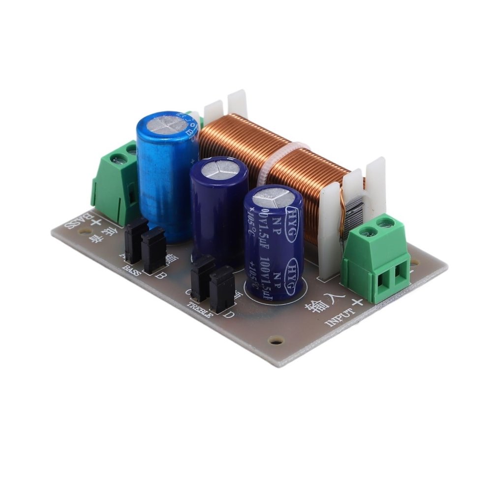 1pcs YLY-2088 400W Adjustable 2 Way Crossover Filters 1 Unit Audio Speaker Frequency Divider Full Range Treble Bass