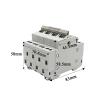 4P 40A 63A Dual Power Manual Transfer Interlock Circuit Breaker Din Rail Isolating Discounnecting Switch(63A) view 2