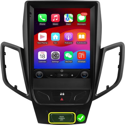 10.4 Inch HD Touchscreen Android 14 Stereo Car Radio Upgrade for Ford Fiesta 2009-2016 Wireless Apple Carplay | Android Auto 2G+32G WiFi GPS Navigation Bluetooth 5.0 FM,SWC,Car Tablet