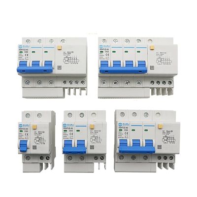 DZ47LE-63 Household Miniature Circuit Breaker 1P/2P/3P/4P Air switches with Leakage Protector Three-Phase Main Gate(2P,6A)