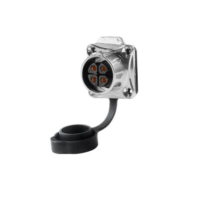 LP-20 connector full metal 4-core mechanical equipment power signal aviation socket(Flange female seat)