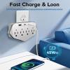AUZEN Upgraded 1080P Wireless Hidden Wall Outlet WiFi Camera - Indoor Office Small Security Camera for Home Security view 3
