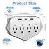 AUZEN Upgraded 1080P Wireless Hidden Wall Outlet WiFi Camera - Indoor Office Small Security Camera for Home Security view 4