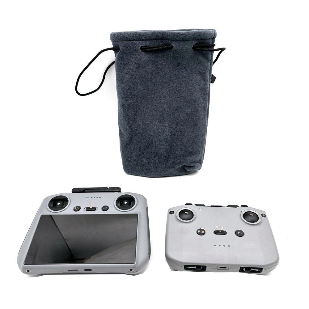 wtohoby Drone Control Case Thick Plush Storage Bag For DJI Mini 5 Pro Neo 2/1 Air 3S AIR 3 Mavic 3 Pro/3/3Classic MINI 4 3 Pro/2 SE /4K/ Flip Drone RC 2/1/RC-N3/N2/N1/N1C Controller Handbag Pouch
