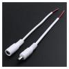 1/5/10 Pcs 5.5x2.1mm DC Male Female Power Plug Cable Wire Jack Adapter Connector for CCTV Single Color 3528 5050 LED Tape Light(5 Female White) view 3