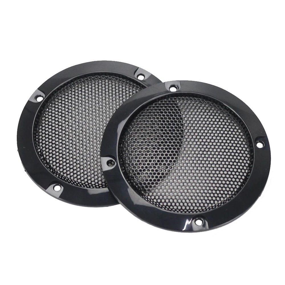 BTZGNDMIO 2PCS 3 inch 73MM Black Subwoofer Speaker Grill Mesh Enclosure Woofer Net Car Protective Cover DIY