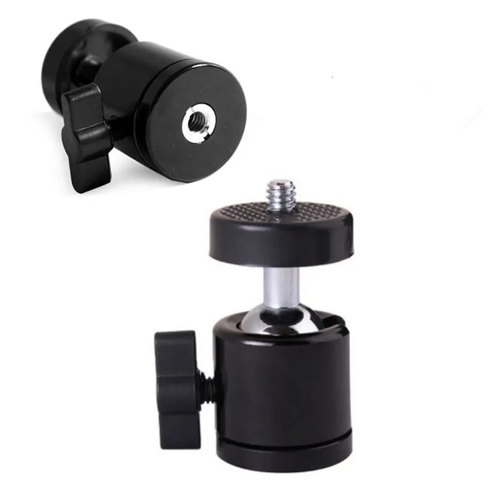 10pcs/lot Mini Ball Head 1/4-3/8" Screw Mount for Camera Tripod for SB800 SB900 580EX II vidicon Flash Excellent