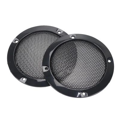 BGPHQLHOD 2PCS 3 inch 73MM Black Subwoofer Speaker Grill Mesh Enclosure Woofer Net Car Protective Cover DIY