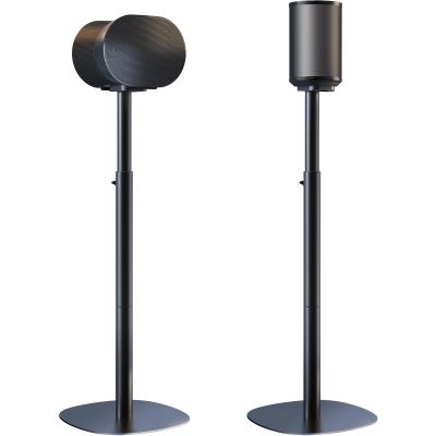 Speaker Stands for Sonos Era 100 SL, Era 100 & Era 300 - Height Adjustable Floor Stands 29.1''39'', Dual-Mount Base Design, Concealed Cable Management, 11 lbs Max Load, Pack of 2, Black
