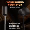 Speaker Stands for Sonos Era 100 SL, Era 100 & Era 300 - Height Adjustable Floor Stands 29.1''39'', Dual-Mount Base Design, Concealed Cable Management, 11 lbs Max Load, Pack of 2, Black view 2